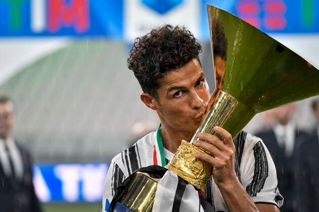 Turin. League Serie A Tim 2019 2020. Award ceremony of Juventus champion of Italy Allianz Stadium In the picture: Cristiano Ronaldo  Copyright: xRiccardoxGiordanox xIPAx xFotosickix
