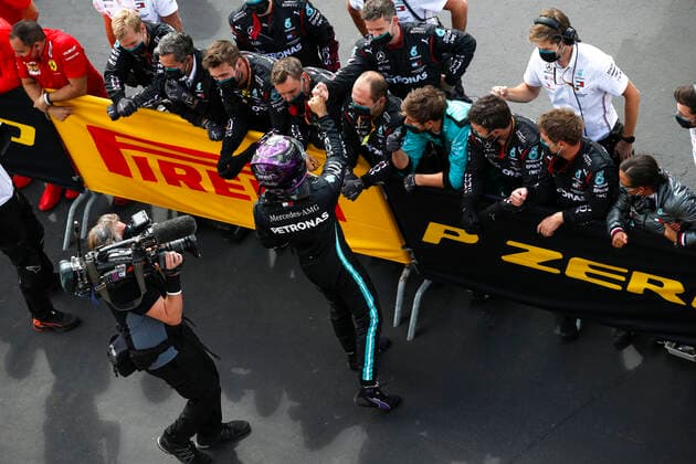 Motorsports: FIA Formula One World Championship, WM, Weltmeisterschaft 2020, Grand Prix of Great Britain, 44 Lewis Hamilton (GBR, Mercedes-AMG Petronas Formula One Team), Silverstone Great Britain