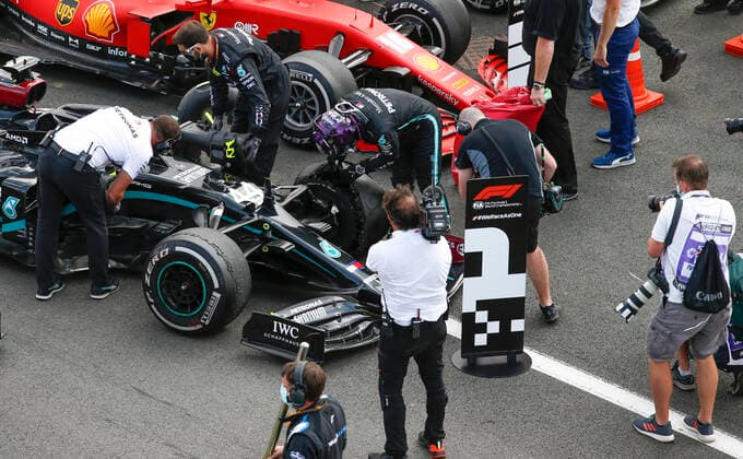 Motorsports: FIA Formula One World Championship, WM, Weltmeisterschaft 2020, Grand Prix of Great Britain, 44 Lewis Hamilton (GBR, Mercedes-AMG Petronas Formula One Team), Silverstone Great Britain