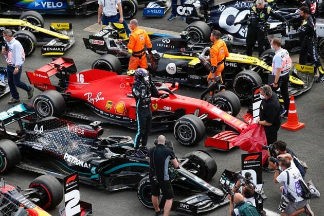 Motorsports: FIA Formula One World Championship, WM, Weltmeisterschaft 2020, Grand Prix of Great Britain, 44 Lewis Hamilton (GBR, Mercedes-AMG Petronas Formula One Team), Silverstone Great Britain