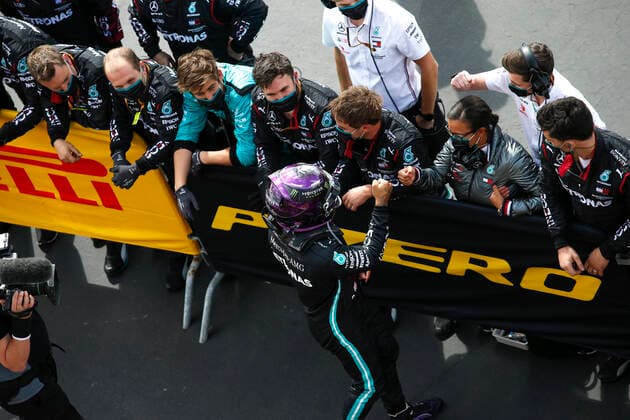 Motorsports: FIA Formula One World Championship, WM, Weltmeisterschaft 2020, Grand Prix of Great Britain, 44 Lewis Hamilton (GBR, Mercedes-AMG Petronas Formula One Team), Silverstone Great Britain