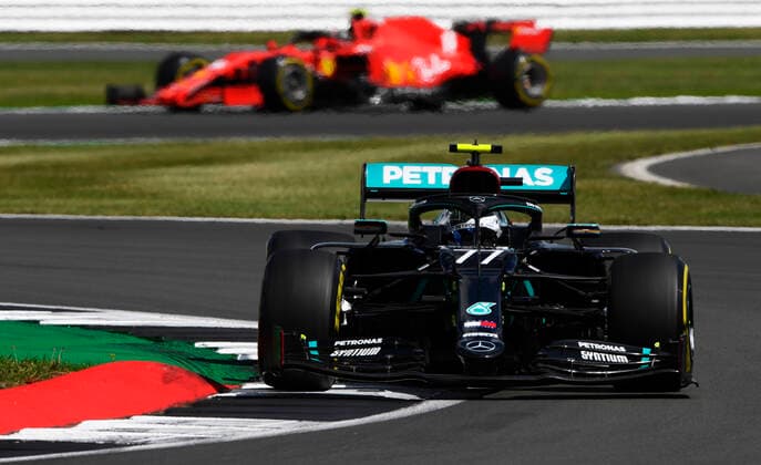 Motorsports: FIA Formula One World Championship, WM, Weltmeisterschaft 2020, Grand Prix of Great Britain Motorsports: FIA Formula One World Championship 2020, Grand Prix of Great Britain, 77 Valtteri Bottas (FIN, Mercedes-AMG Petronas Formula One Team),