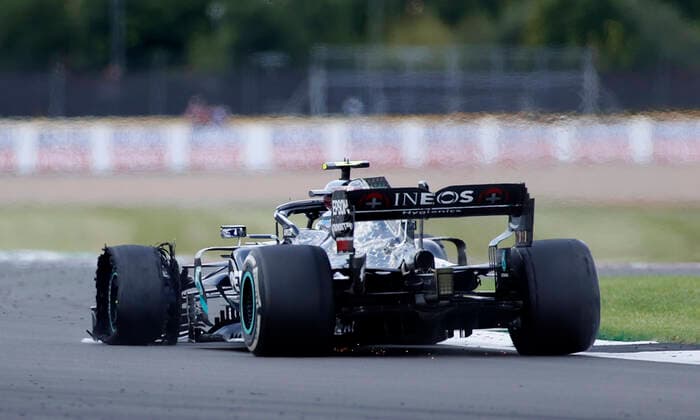 Motorsports: FIA Formula One World Championship, WM, Weltmeisterschaft 2020, Grand Prix of Great Britain Motorsports: FIA Formula One World Championship 2020, Grand Prix of Great Britain, 77 Valtteri Bottas (FIN, Mercedes-AMG Petronas Formula One Team),