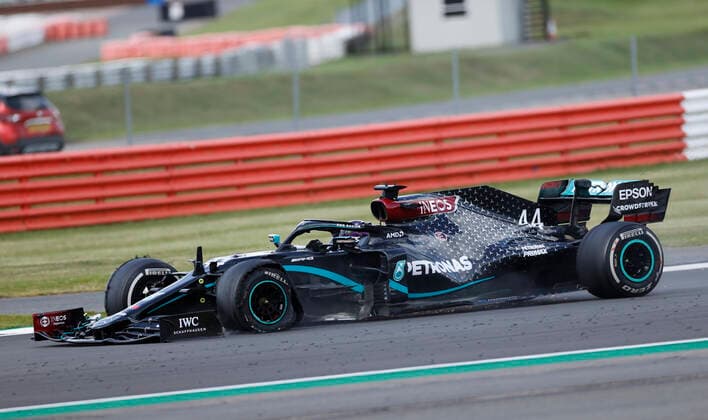 Motorsports: FIA Formula One World Championship, WM, Weltmeisterschaft 2020, Grand Prix of Great Britain Motorsports: FIA Formula One World Championship 2020, Grand Prix of Great Britain, 44 Lewis Hamilton (GBR, Mercedes-AMG Petronas Formula One Team),