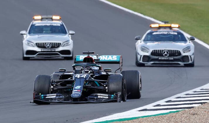 Motorsports: FIA Formula One World Championship, WM, Weltmeisterschaft 2020, Grand Prix of Great Britain Motorsports: FIA Formula One World Championship 2020, Grand Prix of Great Britain, 44 Lewis Hamilton (GBR, Mercedes-AMG Petronas Formula One Team),