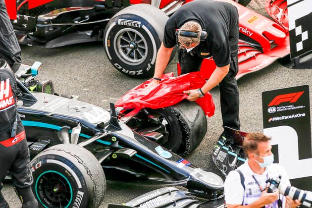 Motorsports: FIA Formula One World Championship, WM, Weltmeisterschaft 2020, Grand Prix of Great Britain, Car of 44 Lewis Hamilton (GBR, Mercedes-AMG Petronas Formula One Team), Silverstone Great Britain