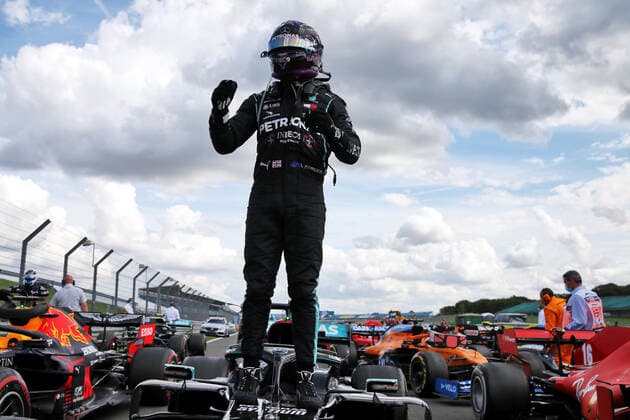 Motorsports: FIA Formula One World Championship, WM, Weltmeisterschaft 2020, Grand Prix of Great Britain Motorsports: FIA Formula One World Championship 2020, Grand Prix of Great Britain, 44 Lewis Hamilton (GBR, Mercedes-AMG Petronas Formula One Team),