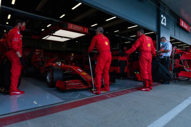 Motorsports: FIA Formula One World Championship, WM, Weltmeisterschaft 2020, Grand Prix of Great Britain Motorsports: FIA Formula One World Championship 2020, Grand Prix of Great Britain, 5 Sebastian Vettel (GER, Scuderia Ferrari Mission Winnow),