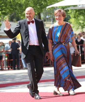 Premiere der Bayreuther Richard-Wagner Festspiele 2019 Christian Neureuther und Rosi Mittermaier Bayreuth Deutschland Festspielhaus Bayreuth *** Premiere of the Bayreuth Richard Wagner Festival 2019 Christian Neureuther and Rosi Mittermaier Bayreuth Germany Festival Theatre Bayreuth