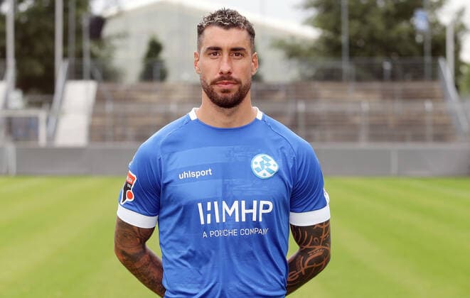 03.08.2020, Stuttgart , Oberliga , Fototermin Stuttgarter Kickers , Cristian Giles