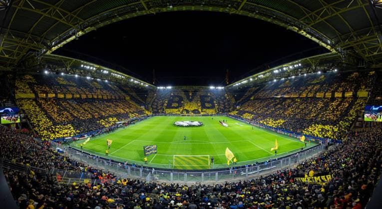 ARCHIVBILD: Fußball: UEFA Champions League: Achtelfinale Borussia Dortmund - Paris Saint-Germain am 18.02.2020 im Signal Iduna Park Am heutigen Dienstag spricht die DFL-Mitgliederversammlung darüber, ob zum Bundesligastart wieder Fans in die Stadien kommen dürfen. UEFA REGULATIONS PROHIBIT ANY USE OF PHOTOGRAPHS AS IMAGE SEQUENCES AND OR QUASI-VIDEO. Copyright: xChristopherxNeundorfx xKirchnerxMediax