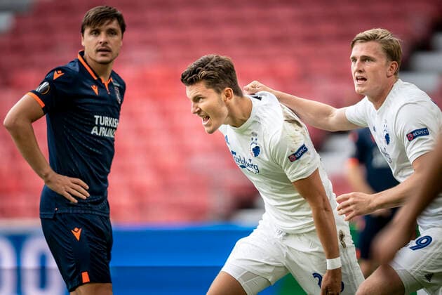 Bilder des Jahres 2020, Sport 08 August Sport Themen der Woche KW32 Sport Bilder des Tages FC Koebenhavns Jonas Wind jubler efter scoring under Europa League 1 8-finale returkampen mellem FC Koebenhavn og Istanbul Basaksehir i Telia Parken i Koebenhavn, onsdag den 5. august 2020. , Copenhagen Denmark  Copyright: RitzauxScanpix MadsxClausxRasmussenx cop101 spdk20200805-195315-L