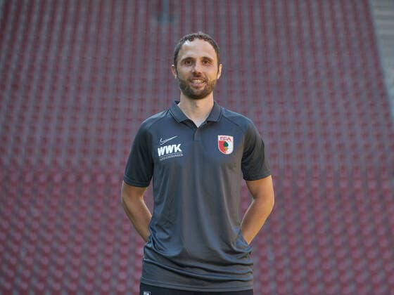 Daniel Müller (Reha- und Athletiktrainer), FC Augsburg 1907; 1.BL, Porträttermin 2020 2021,