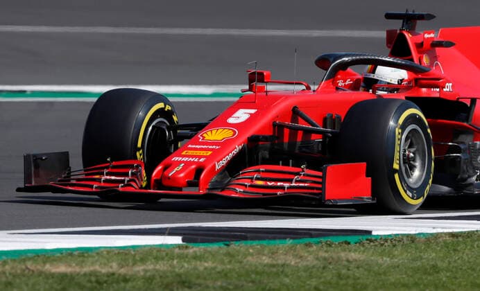 Motorsports: FIA Formula One World Championship, WM, Weltmeisterschaft 2020, Grand Prix of 70th Anniversary Motorsports: FIA Formula One World Championship 2020, Grand Prix of 70th Anniversary, 5 Sebastian Vettel (GER, Scuderia Ferrari Mission Winnow),