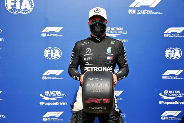 Motorsports: FIA Formula One World Championship, WM, Weltmeisterschaft 2020, Grand Prix of 70th Anniversary Motorsports: FIA Formula One World Championship 2020, Grand Prix of 70th Anniversary, 77 Valtteri Bottas (FIN, Mercedes-AMG Petronas Formula One Team),