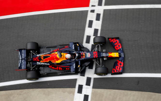 Motorsports: FIA Formula One World Championship, WM, Weltmeisterschaft 2020, Grand Prix of 70th Anniversary, 33 Max Verstappen (NLD, Aston Martin Red Bull Racing), Silverstone Great Britain