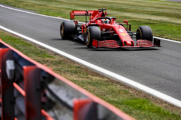 Motorsports: FIA Formula One World Championship, WM, Weltmeisterschaft 2020, Grand Prix of 70th Anniversary, 5 Sebastian Vettel (GER, Scuderia Ferrari Mission Winnow), Silverstone Great Britain
