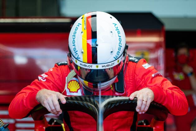 Sport Bilder des Tages Motorsports: FIA Formula One World Championship, WM, Weltmeisterschaft 2020, Grand Prix of 70th Anniversary Motorsports: FIA Formula One World Championship 2020, Grand Prix of 70th Anniversary, 5 Sebastian Vettel (GER, Scuderia Ferrari Mission Winnow),