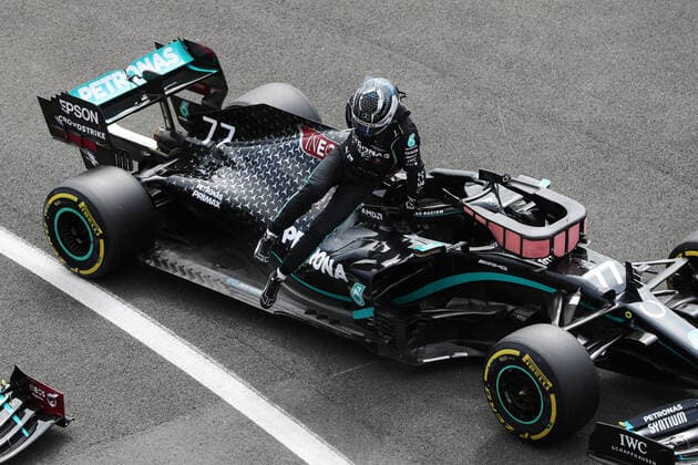 Motorsports: FIA Formula One World Championship, WM, Weltmeisterschaft 2020, Grand Prix of 70th Anniversary Motorsports: FIA Formula One World Championship 2020, Grand Prix of 70th Anniversary, 77 Valtteri Bottas (FIN, Mercedes-AMG Petronas Formula One Team),