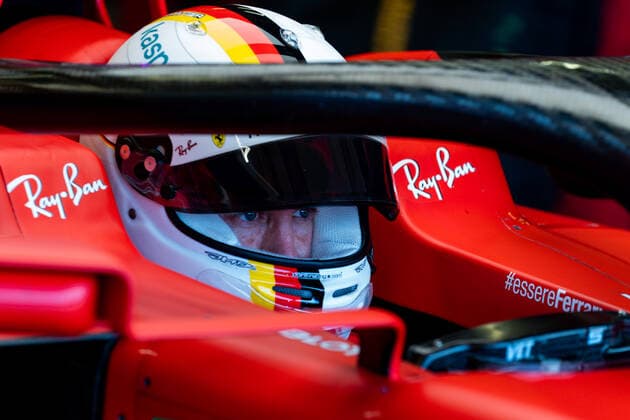 Motorsports: FIA Formula One World Championship, WM, Weltmeisterschaft 2020, Grand Prix of 70th Anniversary Motorsports: FIA Formula One World Championship 2020, Grand Prix of 70th Anniversary, 5 Sebastian Vettel (GER, Scuderia Ferrari Mission Winnow),