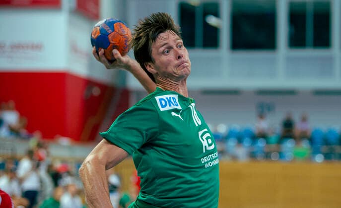 Handball Potsdam MBS Arena Luftschiffhafen 08.08.2020 Testspiel Saisonauftakt des 1. VfL Potsdam FÜCHSE BERLIN Hans LINDBERG 18 Fuechse