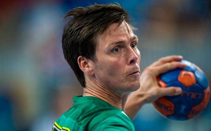 Handball Potsdam MBS Arena Luftschiffhafen 08.08.2020 Testspiel Saisonauftakt des 1. VfL Potsdam FÜCHSE BERLIN Hans LINDBERG 18 Fuechse