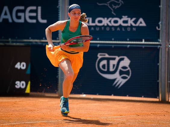 August 9, 2020, Prague, CZECH REPUBLIC: Tamara Korpatsch of Germany in action during the second qualifications round at the 2020 Prague Open WTA, Tennis Damen International tennis tournament Prague CZECH REPUBLIC - ZUMAa181 20200809_zaa_a181_042 Copyright: xRobxPrangex
