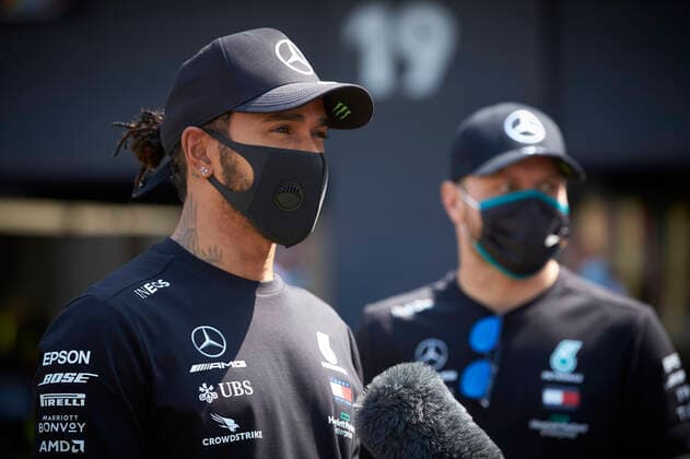Motorsports: FIA Formula One World Championship, WM, Weltmeisterschaft 2020, Grand Prix of 70th Anniversary Motorsports: FIA Formula One World Championship 2020, Grand Prix of 70th Anniversary, 44 Lewis Hamilton (GBR, Mercedes-AMG Petronas Formula One Team),