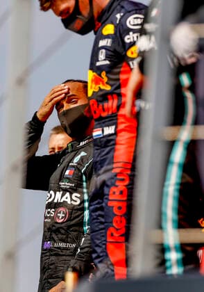 Motorsports: FIA Formula One World Championship, WM, Weltmeisterschaft 2020, Grand Prix of 70th Anniversary, 44 Lewis Hamilton (GBR, Mercedes-AMG Petronas Formula One Team), Silverstone Great Britain