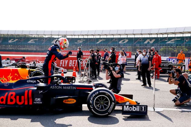 Motorsports: FIA Formula One World Championship, WM, Weltmeisterschaft 2020, Grand Prix of 70th Anniversary, 33 Max Verstappen (NLD, Aston Martin Red Bull Racing), Silverstone Great Britain