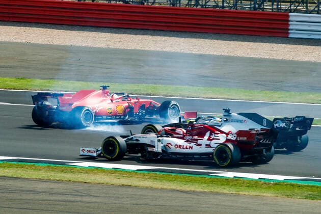 Bilder des Jahres 2020, Sport 08 August Sport Themen der Woche KW32 Sport Bilder des Tages Motorsports: FIA Formula One World Championship, WM, Weltmeisterschaft 2020, Grand Prix of 70th Anniversary, 5 Sebastian Vettel (GER, Scuderia Ferrari Mission Winnow), Silverstone Great Britain *** Motorsports FIA Formula One World Championship 2020, Grand Prix of 70th Anniversary, 5 Sebastian Vettel GER, Scuderia Ferrari Mission Winnow , Silverstone Great Britain