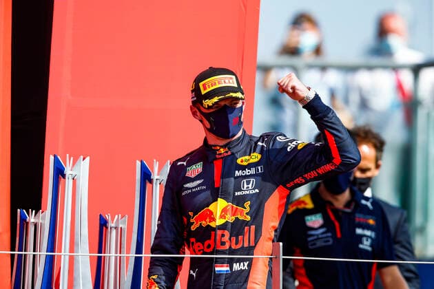 Motorsports: FIA Formula One World Championship, WM, Weltmeisterschaft 2020, Grand Prix of 70th Anniversary, 33 Max Verstappen (NLD, Aston Martin Red Bull Racing), Silverstone Great Britain