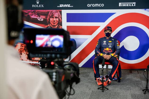 Motorsports: FIA Formula One World Championship, WM, Weltmeisterschaft 2020, Grand Prix of 70th Anniversary Motorsports: FIA Formula One World Championship 2020, Grand Prix of 70th Anniversary, 33 Max Verstappen (NLD, Aston Martin Red Bull Racing),