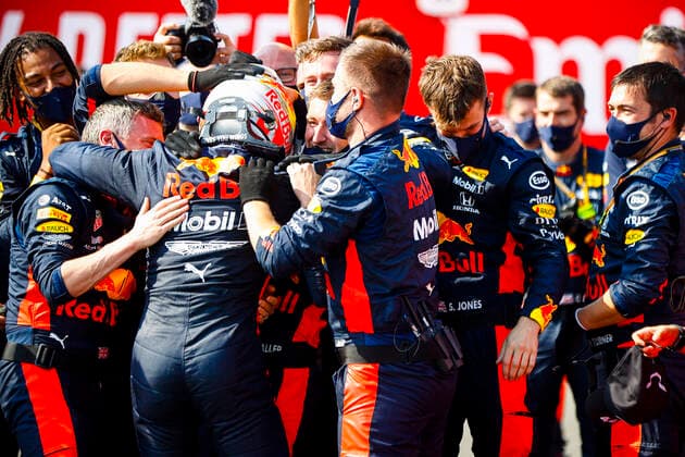 Motorsports: FIA Formula One World Championship, WM, Weltmeisterschaft 2020, Grand Prix of 70th Anniversary Motorsports: FIA Formula One World Championship 2020, Grand Prix of 70th Anniversary, 33 Max Verstappen (NLD, Aston Martin Red Bull Racing),