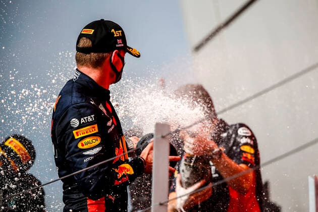 Motorsports: FIA Formula One World Championship, WM, Weltmeisterschaft 2020, Grand Prix of 70th Anniversary Motorsports: FIA Formula One World Championship 2020, Grand Prix of 70th Anniversary, 33 Max Verstappen (NLD, Aston Martin Red Bull Racing),