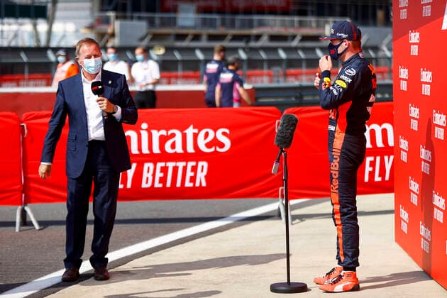 Motorsports: FIA Formula One World Championship, WM, Weltmeisterschaft 2020, Grand Prix of 70th Anniversary Motorsports: FIA Formula One World Championship 2020, Grand Prix of 70th Anniversary, 33 Max Verstappen (NLD, Aston Martin Red Bull Racing),