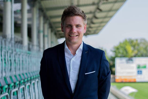 10.08.2020 - Fußball, Regionalliga West, 2020 2021, Porträttermin SV Rödinghausen: Alexander Müller (Geschäftsführer). Rödinghausen Nordrhein-Westfalen Deutschland Häcker Wiehenstadion