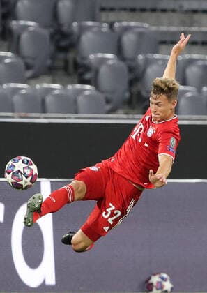 FC Bayern München - Chelsea FC Joshua Kimmich FC Bayern München UEFA Championsleague Viertelfinale Rückspiel FC Bayern München - Chelsea FC Saison 2019 2020 Foto : Stefan Matzke sampics Pool via Revierfoto Nur für journalistische Zwecke ! Only for editorial use ! NO SECONDARY (RE-)SALE WITHIN 48h AFTER KICK-OFF München Bayern Deutschland