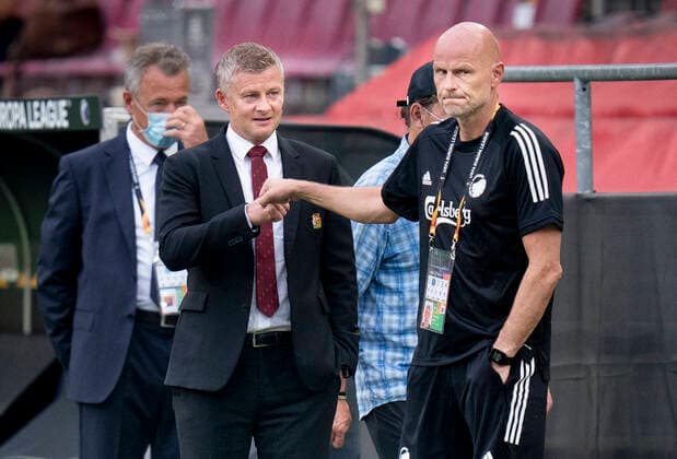 Bilder des Jahres 2020, Sport 08 August Sport Themen der Woche KW33 Sport Bilder des Tages under Europa League kampen mellem FCK Manchester United, ManU paa RheinEnergieStadion i Koeln mandag den 10 august 2020.. , Koeln Tyskland  Copyright: Ritzau Scanpix LiselottexSabroex COP102 spdk20200810-201621-L