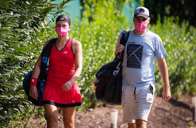 August 11, 2020, Prague, CZECH REPUBLIC: Anastasija Sevastova of Latvia arrives for the first round against Irina-Camelia Begu of Romania at the 2020 Prague Open WTA, Tennis Damen International tennis tournament Prague CZECH REPUBLIC - ZUMAa181 20200811_zaa_a181_001 Copyright: xRobxPrangex