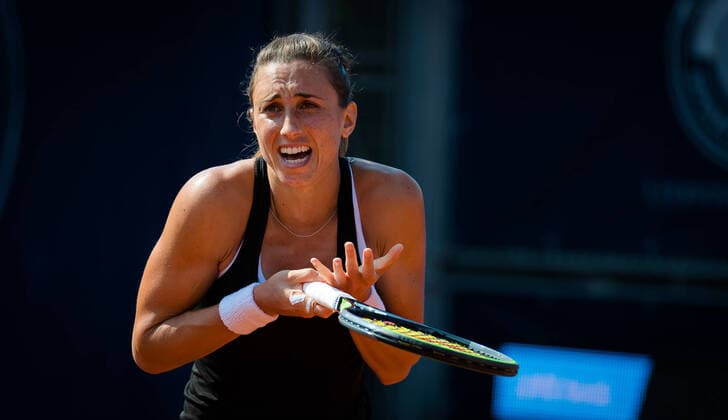 Bilder des Jahres 2020, Sport 08 August Sport Themen der Woche KW33 Sport Bilder des Tages August 11, 2020, Prague, CZECH REPUBLIC: Petra Martic of Croatia in action during the first round against Varvara Gracheva of Russia at the 2020 Prague Open WTA, Tennis Damen International tennis tournament Prague CZECH REPUBLIC - ZUMAa181 20200811_zaa_a181_028 Copyright: xRobxPrangex