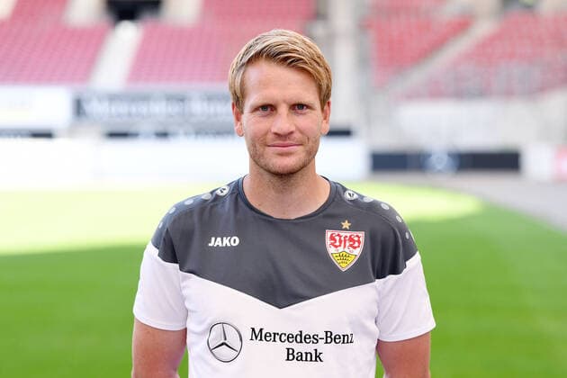 FUSSBALL 1. BUNDESLIGA SAISON 2020 2021 10.08.2020 Fototermin beim VfB Stuttgart Co Trainer Peter Perchtold; VfB Stuttgart