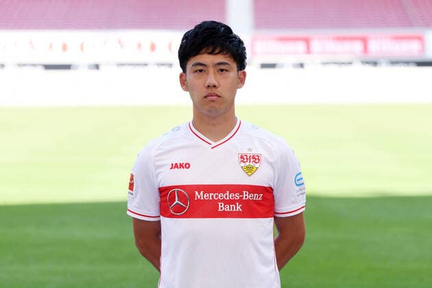 FUSSBALL 1. BUNDESLIGA SAISON 2020 2021 10.08.2020 Fototermin beim VfB Stuttgart Wataru Endo; VfB Stuttgart