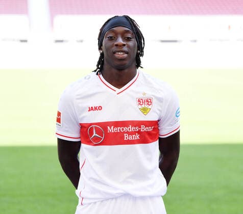 FUSSBALL 1. BUNDESLIGA SAISON 2020 2021 10.08.2020 Fototermin beim VfB Stuttgart Tanguy Coulibaly; VfB Stuttgart