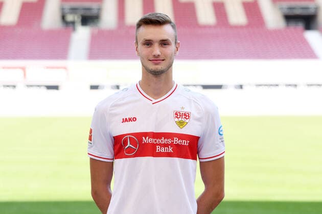 FUSSBALL 1. BUNDESLIGA SAISON 2020 2021 10.08.2020 Fototermin beim VfB Stuttgart Sasa Kalajdzic; VfB Stuttgart