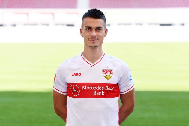FUSSBALL 1. BUNDESLIGA SAISON 2020 2021 10.08.2020 Fototermin beim VfB Stuttgart Erik Thommy; VfB Stuttgart