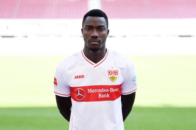 FUSSBALL 1. BUNDESLIGA SAISON 2020 2021 10.08.2020 Fototermin beim VfB Stuttgart Silas Wamangituka; VfB Stuttgart
