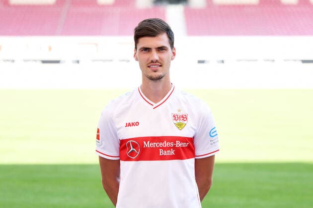 FUSSBALL 1. BUNDESLIGA SAISON 2020 2021 10.08.2020 Fototermin beim VfB Stuttgart Pascal Stenzel; VfB Stuttgart