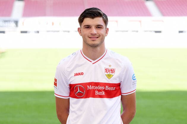 FUSSBALL 1. BUNDESLIGA SAISON 2020 2021 10.08.2020 Fototermin beim VfB Stuttgart Antonis Aidonis; VfB Stuttgart