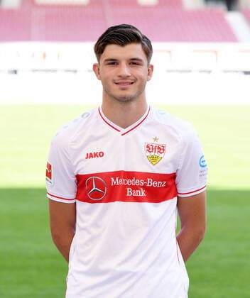FUSSBALL 1. BUNDESLIGA SAISON 2020 2021 10.08.2020 Fototermin beim VfB Stuttgart Antonis Aidonis; VfB Stuttgart